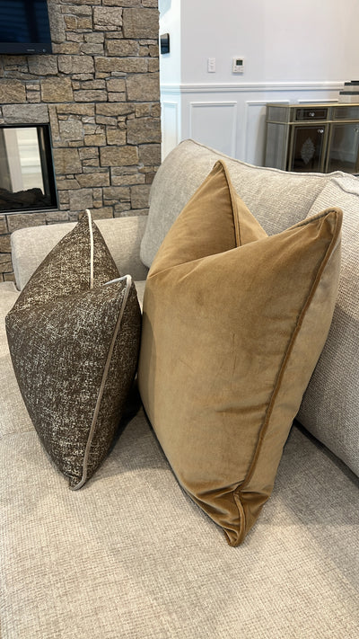 Hershy brown cushion - Luscious Homewares