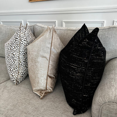 Allure black & nude Cushion - Luscious Homewares
