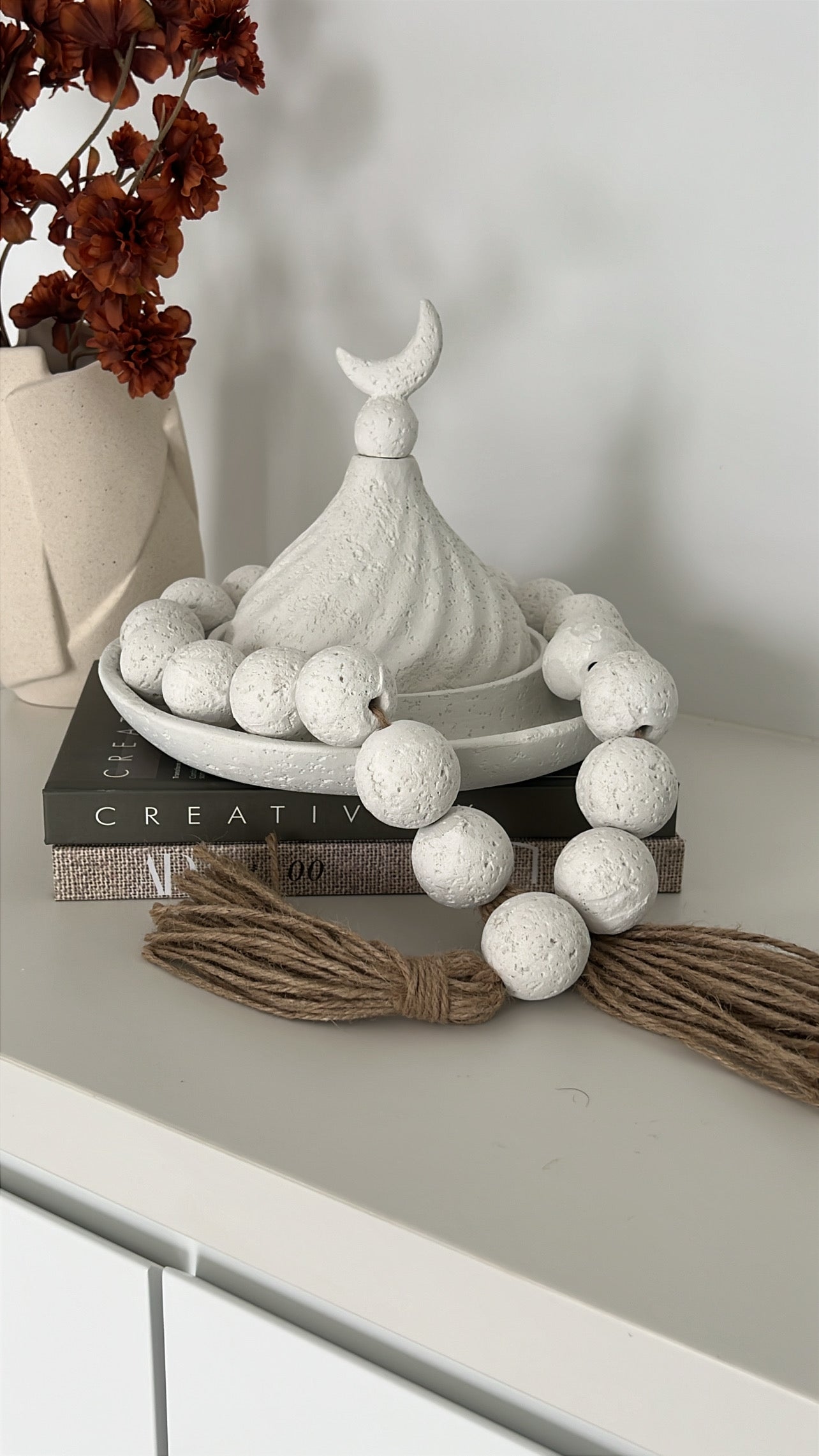 Moroccan stone ring dish + dome