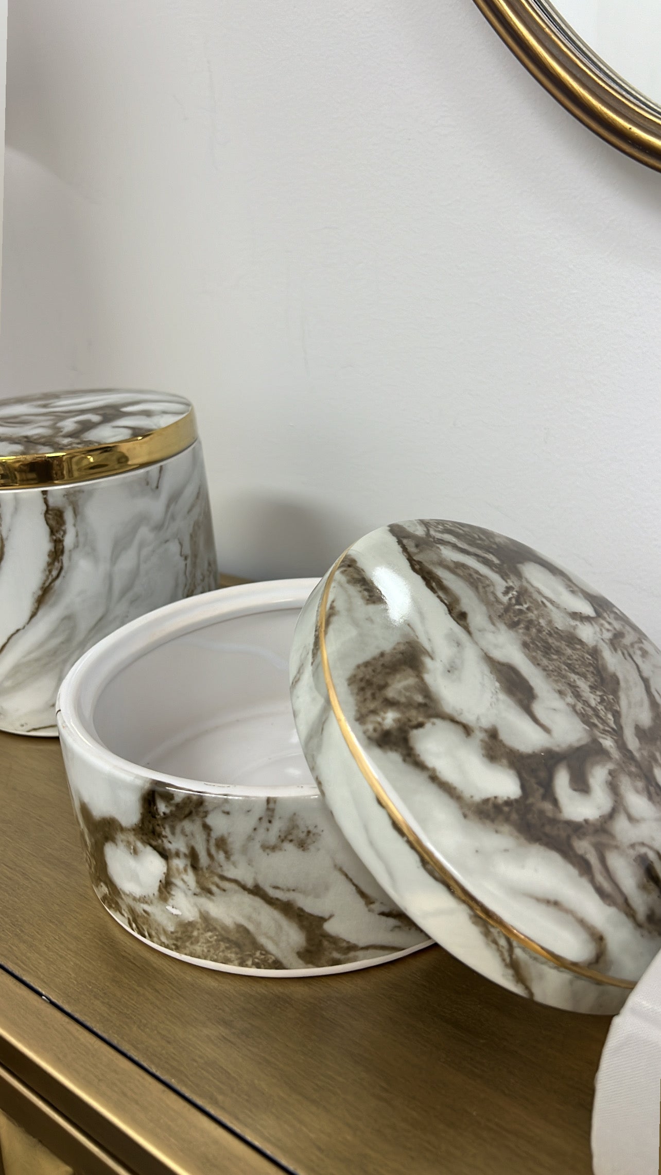 Marble swirl Jar