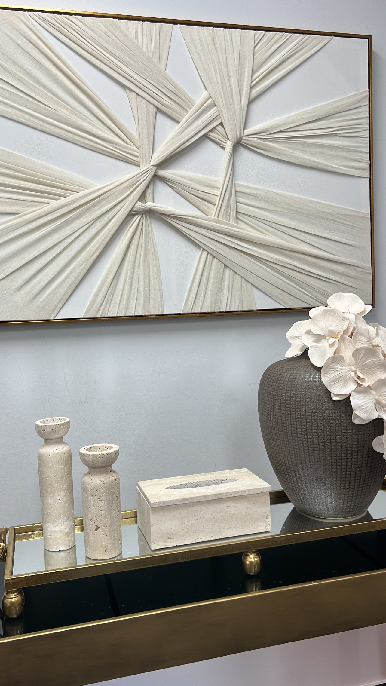 Kalena brown hand made ceramic vase - Luscious Homewares