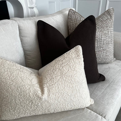 Lara tweed cushion - Luscious Homewares
