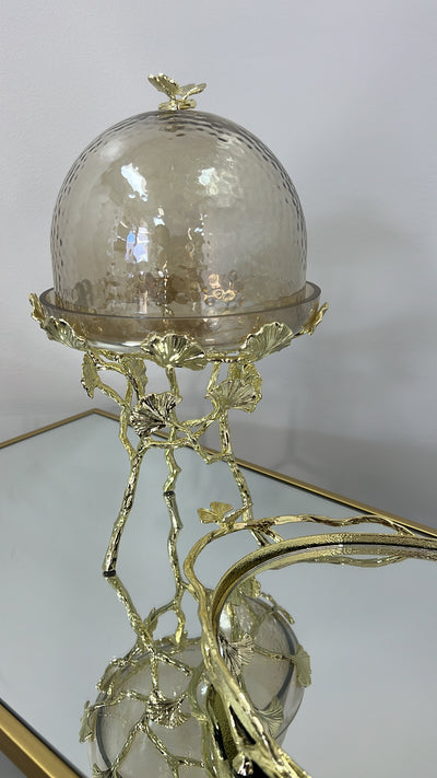 Lotus serving stand & Dome - Luscious Homewares