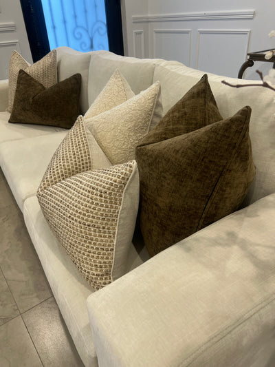 Elaha olive cushion - Luscious Homewares