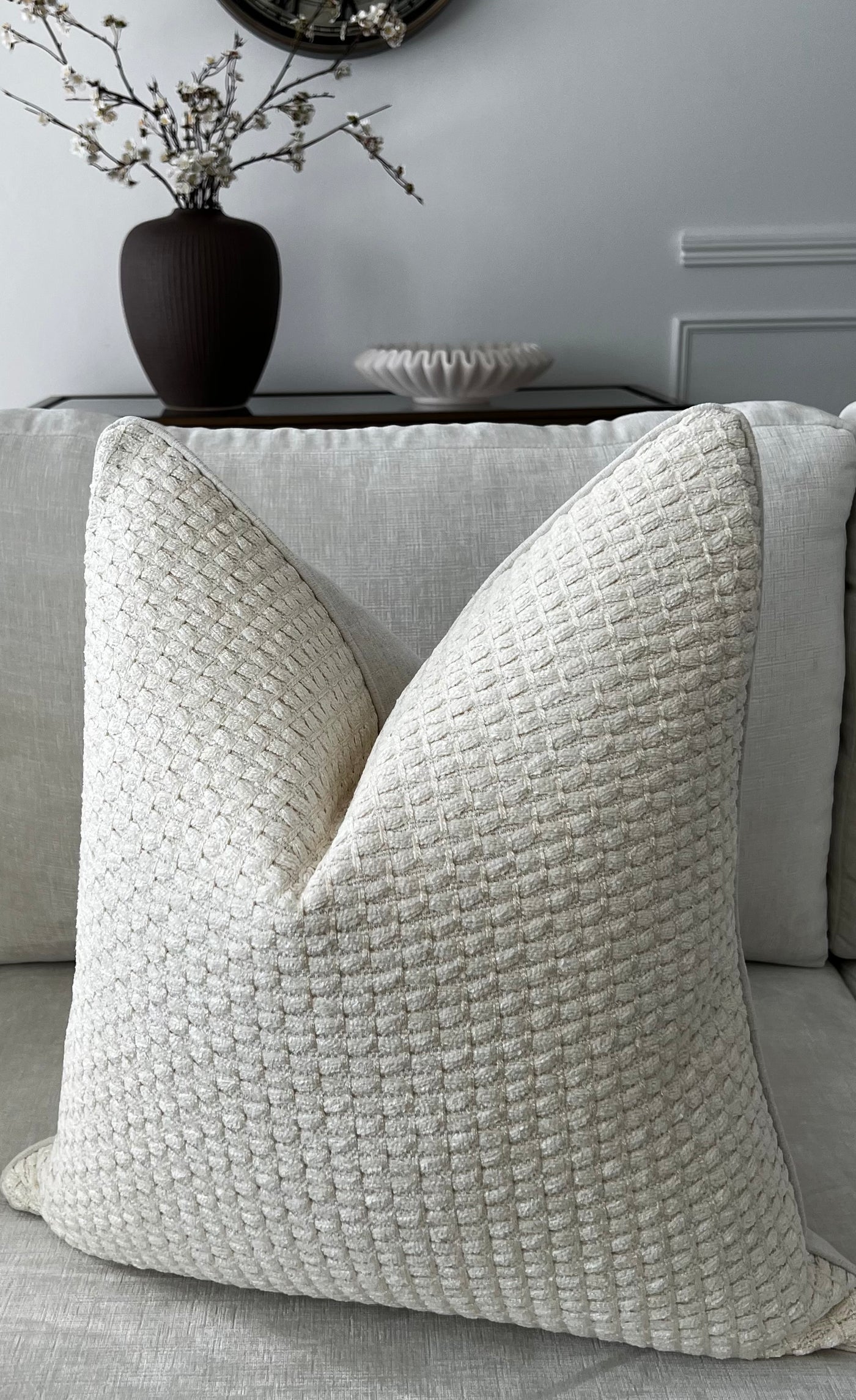 Souraya tweed cushion - Luscious Homewares