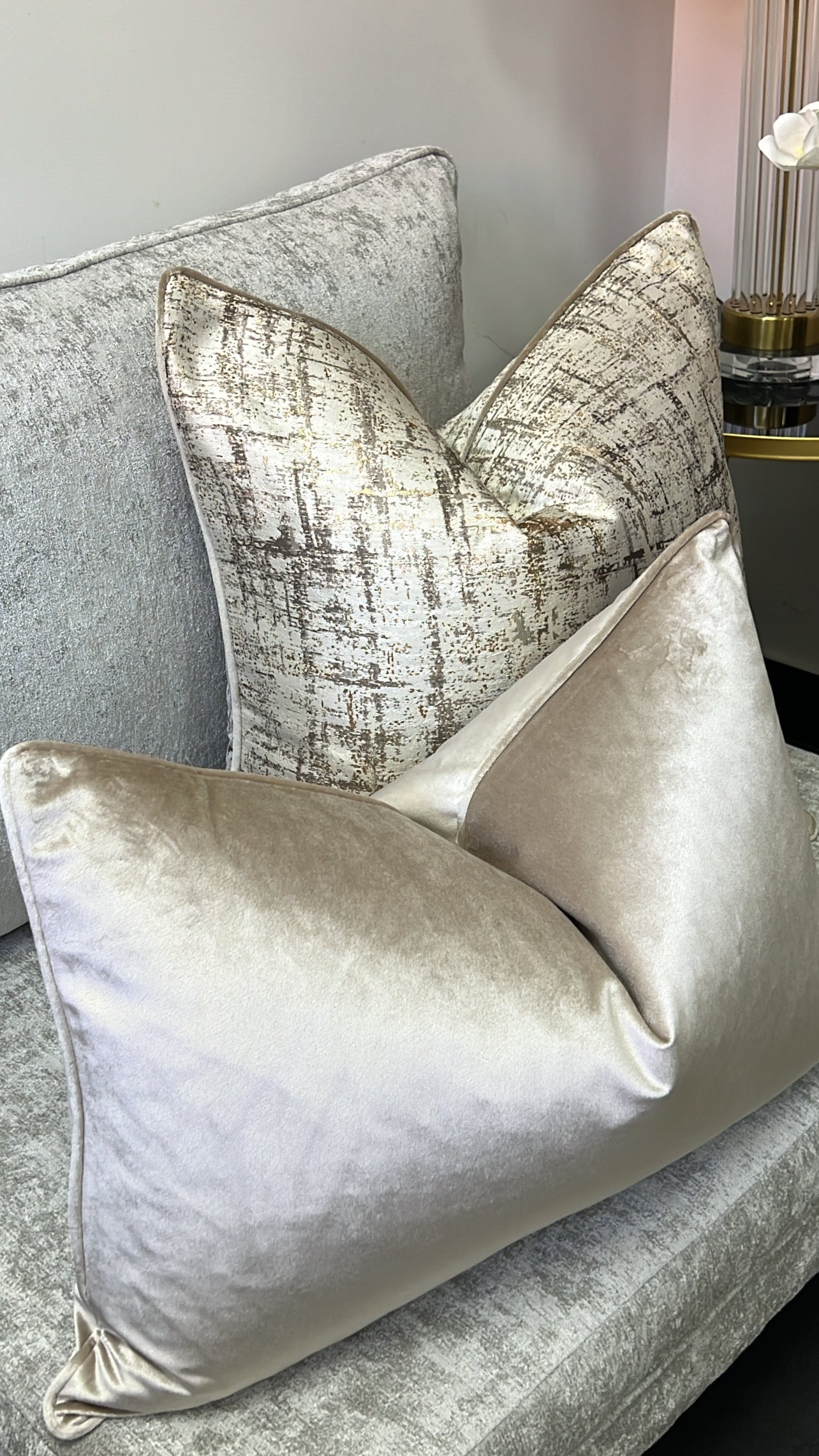 Luxury oyster cushion - Luscious Homewares