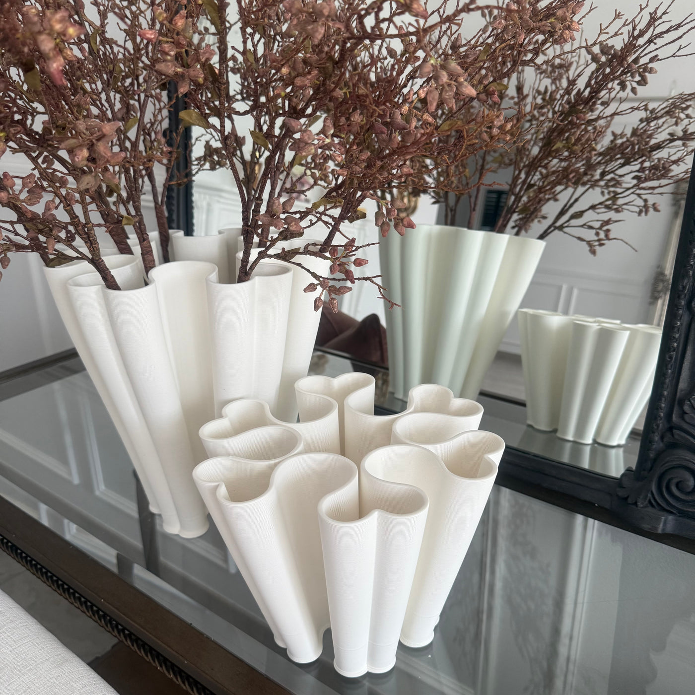 Flare ceramic  3d printed vase - Luscious Homewares