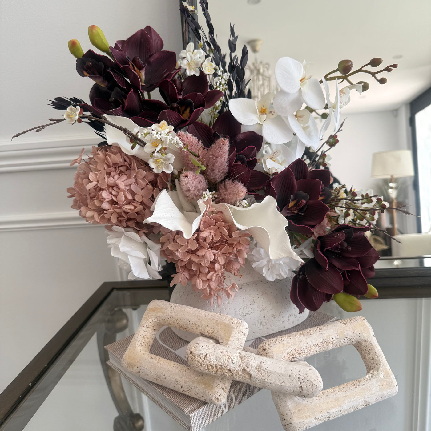 Dusk Floral Arrangement - Luscious Homewares