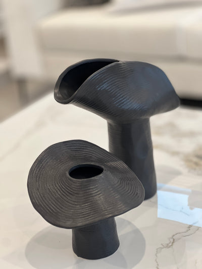 Clover black vase - Luscious Homewares