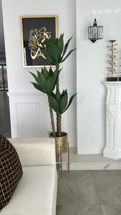Agave succulent green artificial plant tree - Luscious Homewares