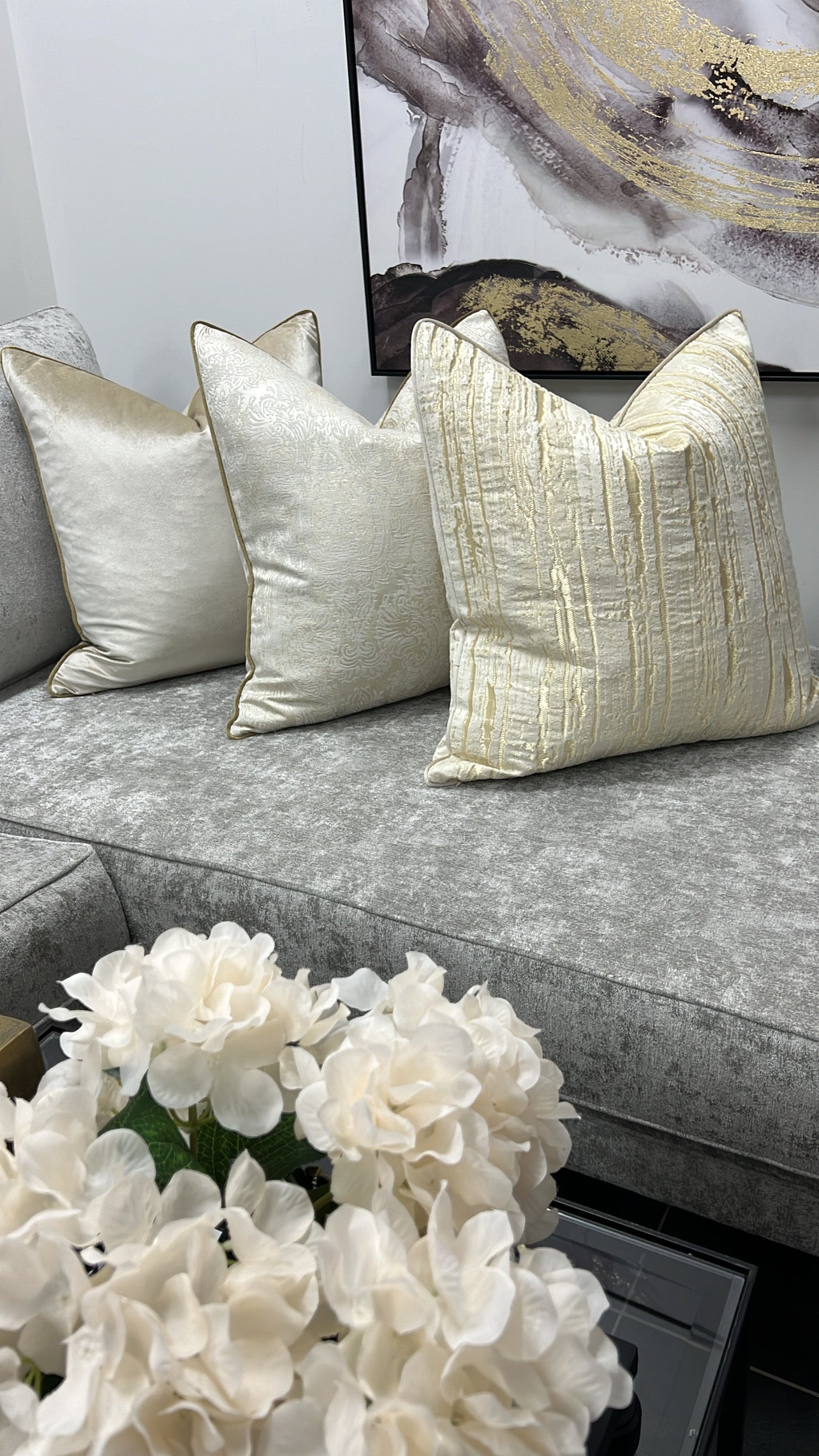 Daffodil gold cushion - Luscious Homewares