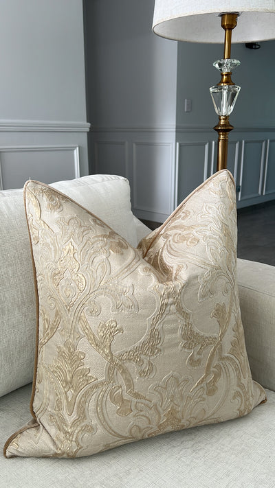 Alia gold cushion 55x55 - Luscious Homewares