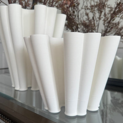 Flare ceramic  3d printed vase - Luscious Homewares