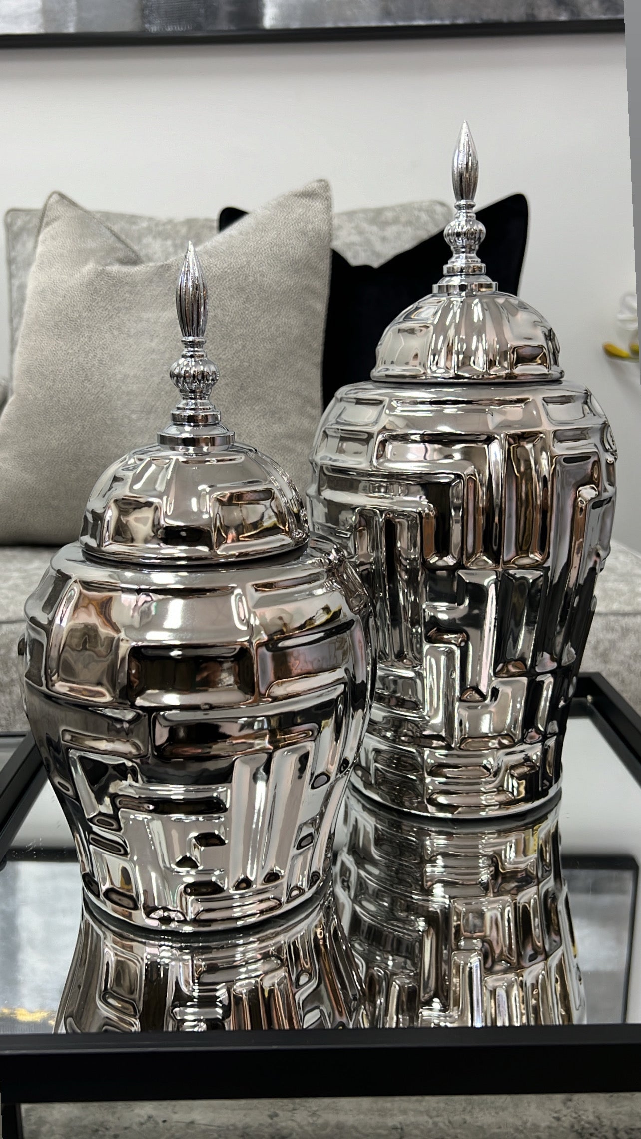 Silver Jar - Luscious Homewares