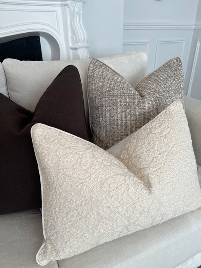 Lara tweed cushion - Luscious Homewares