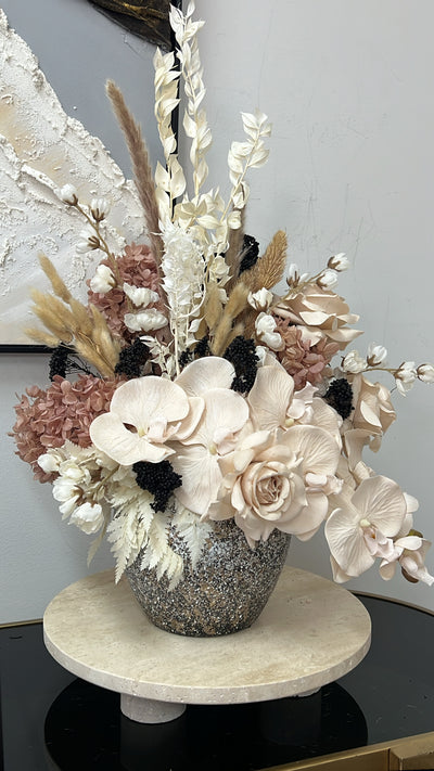 Blushing floral arrangement - Luscious Homewares