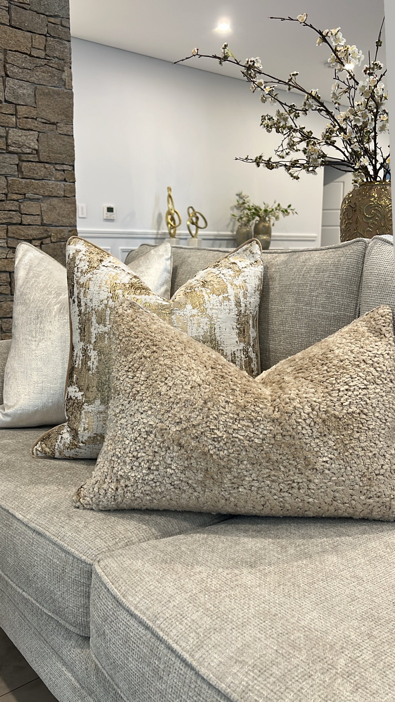 Lama latte Cushion - Luscious Homewares
