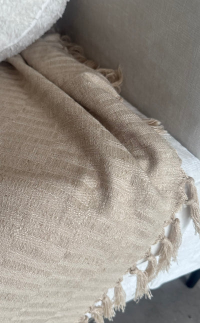 Caramel Throw - Luscious Homewares
