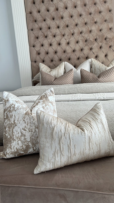 Limited edition Majestical velvet textured cushion - Luscious Homewares