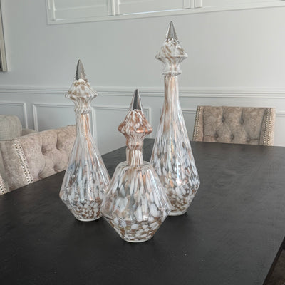 Tamara blown glass jar - Luscious Homewares