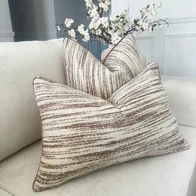 Nutmeg boucle cushion - Luscious Homewares