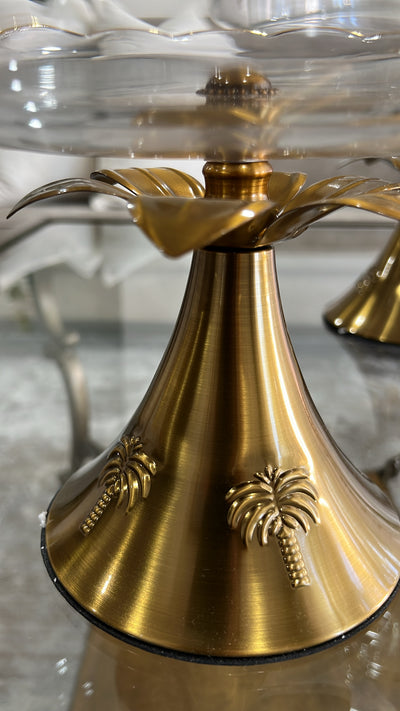 Alamir palm serving cake + dome - Luscious Homewares