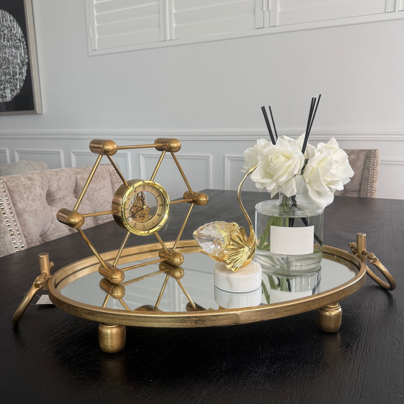 Liberty tray Oval Gold - Luscious Homewares