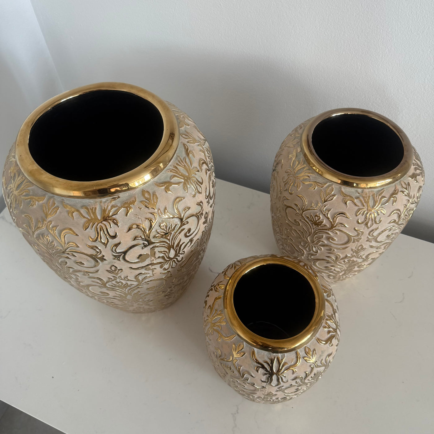 Luxe Fleur gold vase - Luscious Homewares