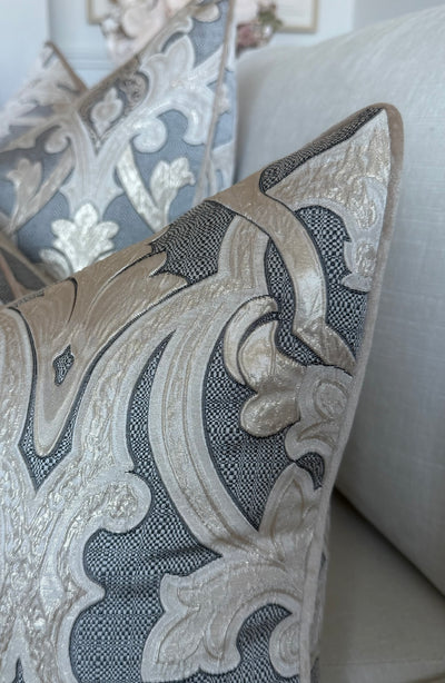 Alia gold smoked cushion