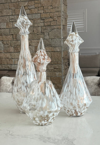 Tamara blown glass jar - Luscious Homewares
