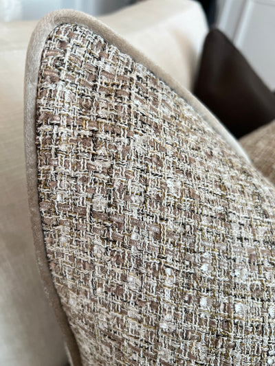 Lara tweed cushion - Luscious Homewares