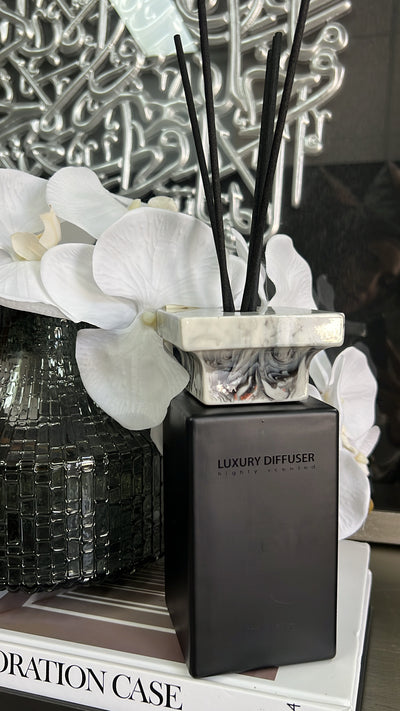 Luxury black Marble diffuser Mokara scent 500ml