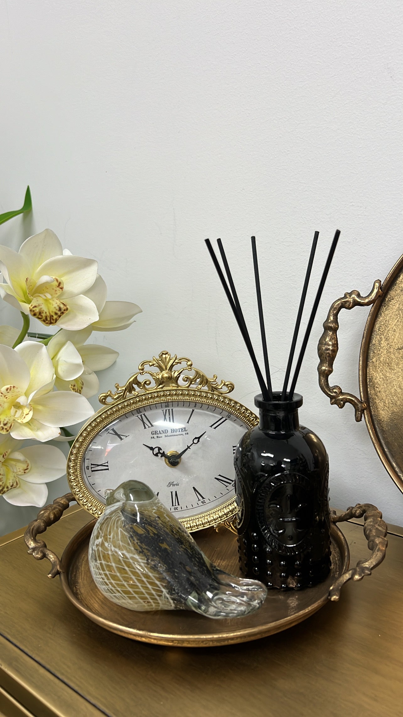 Vintage Rustic round tray