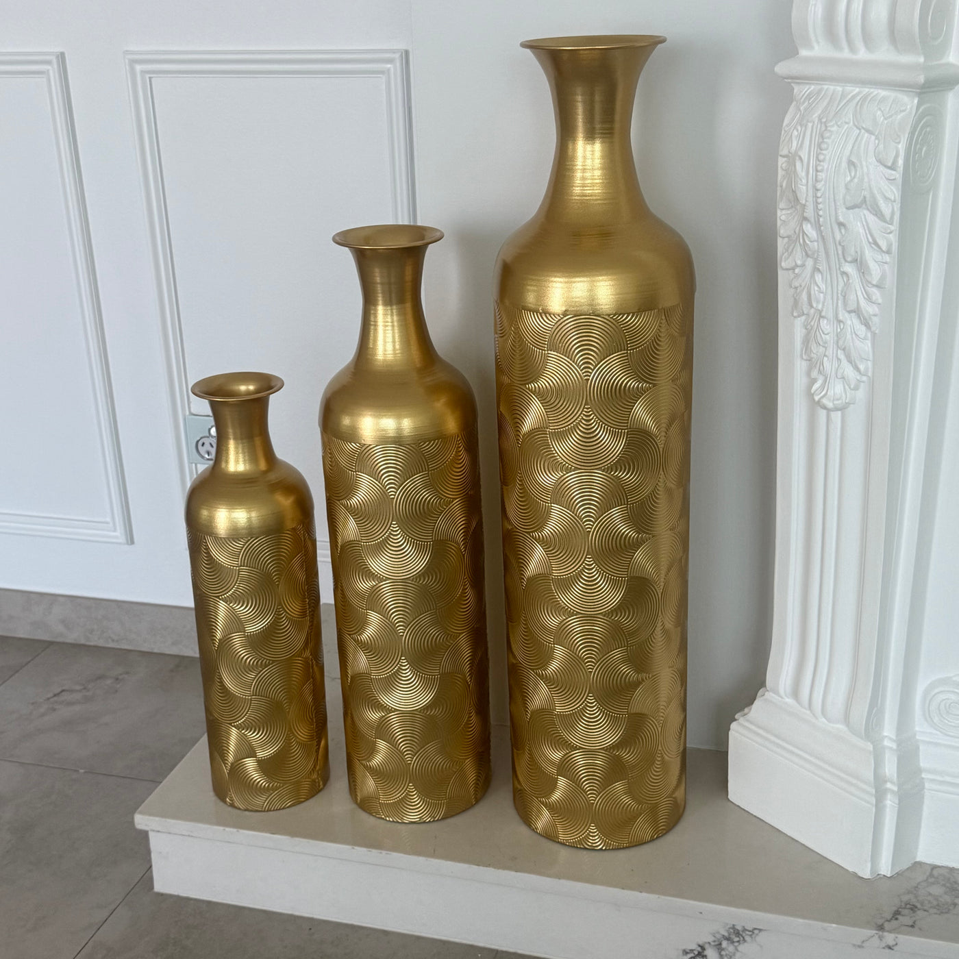 Gold large Floor vase - Luscious Homewares