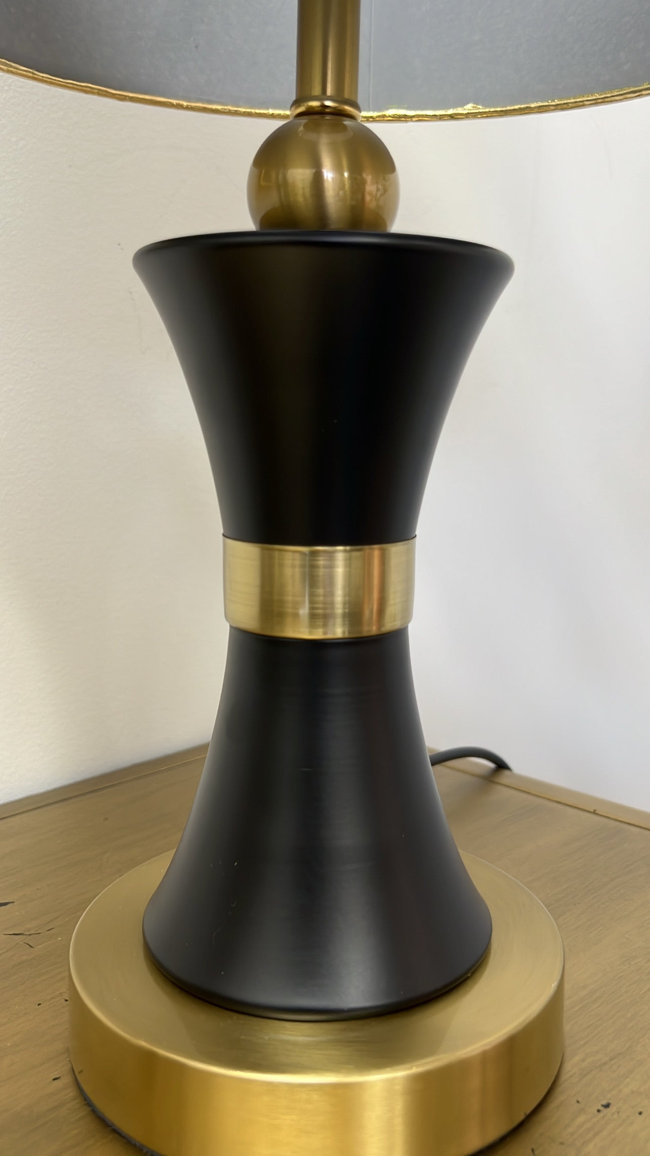 Minimal black & gold table Lamp