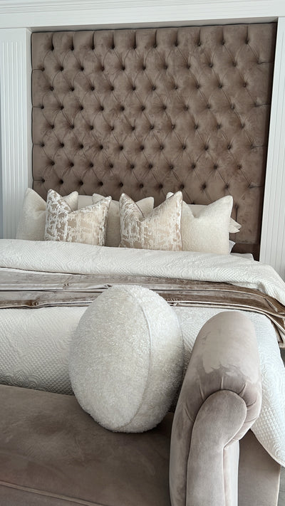 De luxe latte throw 140x220cm - Luscious Homewares