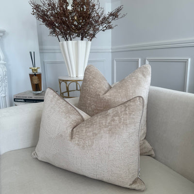 Rena latte cushion - Luscious Homewares