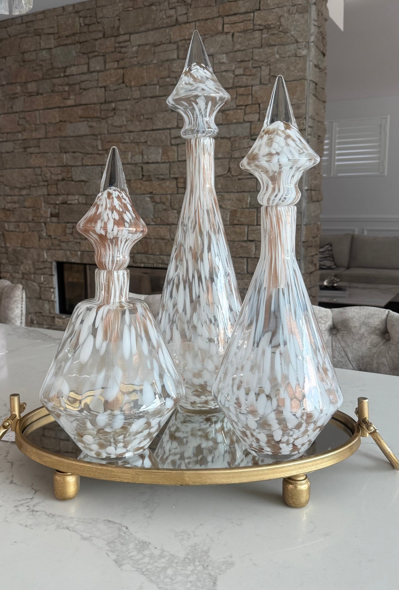 Liberty tray Oval Gold - Luscious Homewares