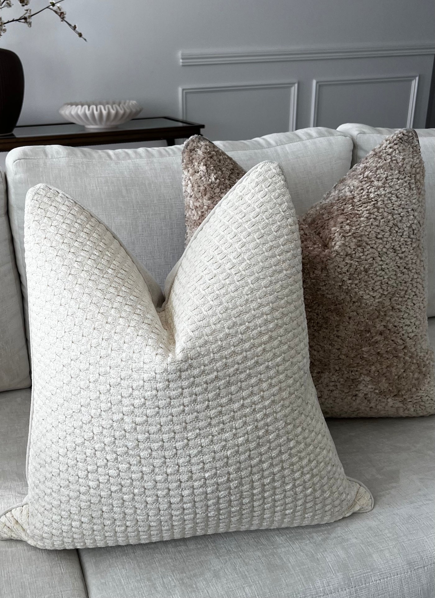Souraya tweed cushion - Luscious Homewares