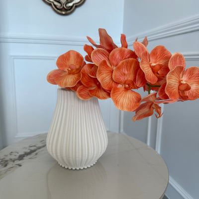 Orange real touch vein orchid - Luscious Homewares