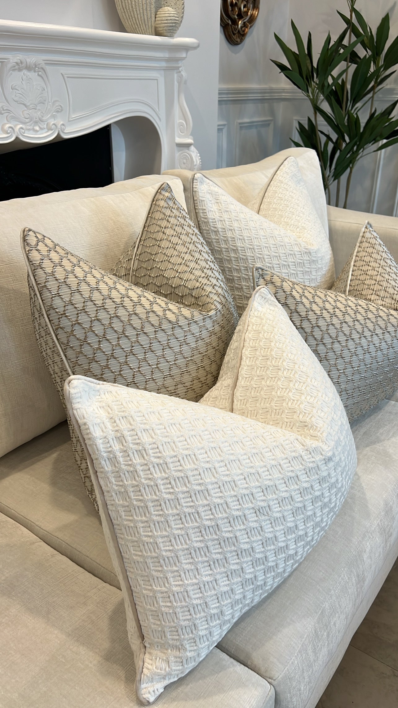 Ourania woven cushion - Luscious Homewares