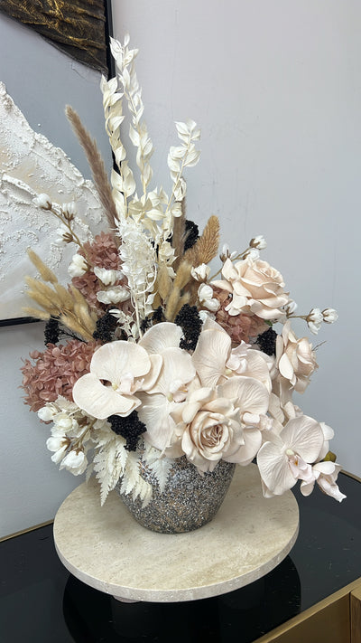 Blushing floral arrangement - Luscious Homewares