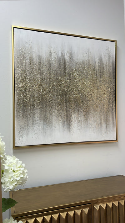 Star dust  Wall art gold frame