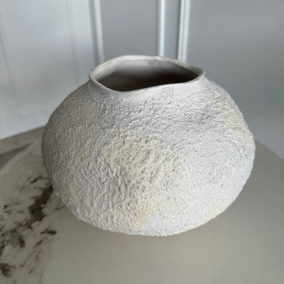 Textured Handmade ceramic vase - Luscious Homewares