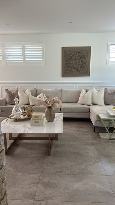 Rena ivory cushion - Luscious Homewares