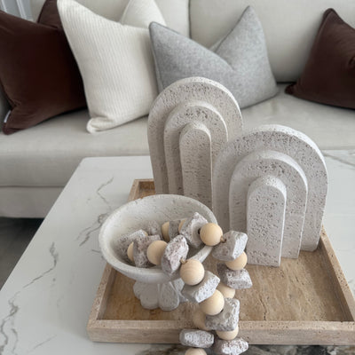 Terra Stone arch sculpture - Luscious Homewares