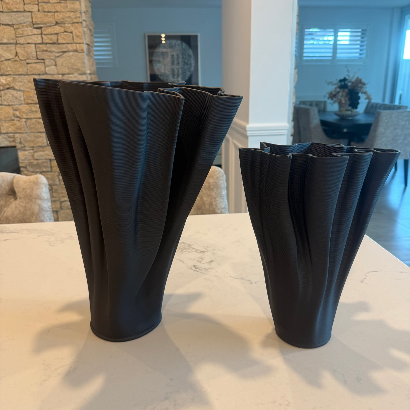 ceramic black vase - Luscious Homewares