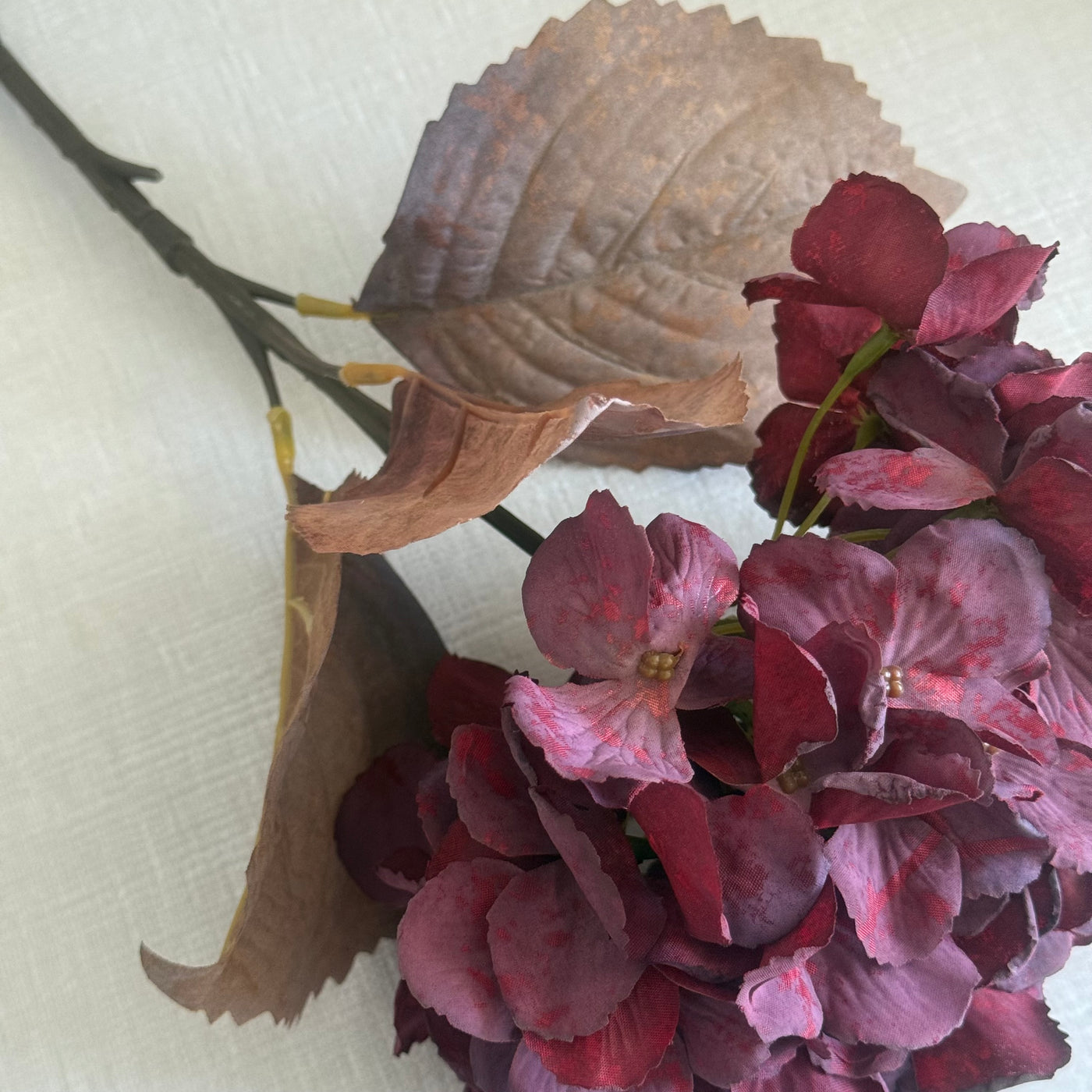 Hydrangea soft touch artificial stem