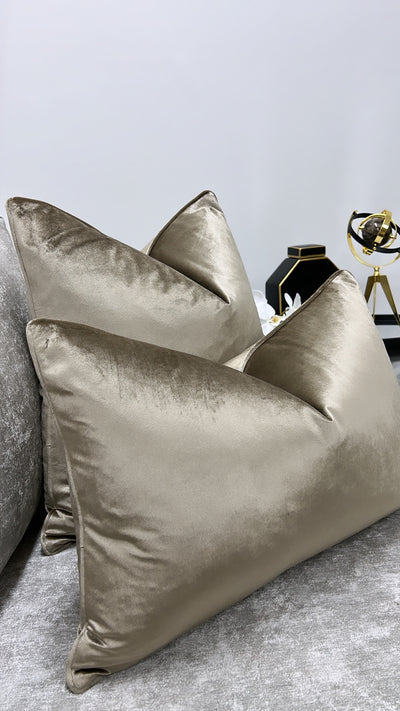 Luxury dark champagne cushion - Luscious Homewares