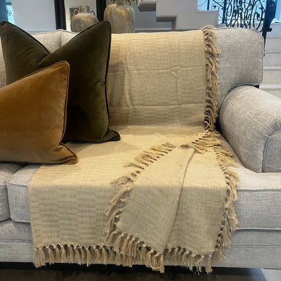 Caramel Throw - Luscious Homewares